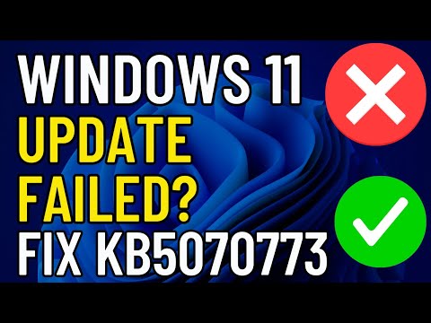 Fix Windows 11 Update Uninstall Failed Error 0x800F0825 (KB5070773) | 100 Working CMD & Tool Fix