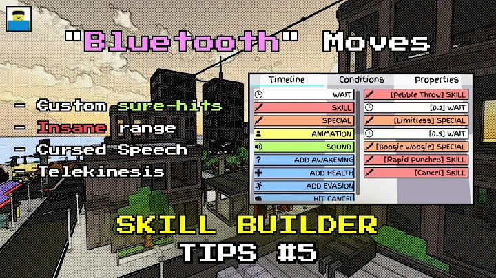 How to make "BLUETOOTH" MOVES in JJS! | Jujutsu Shenanigans Skill Builder Tutorial