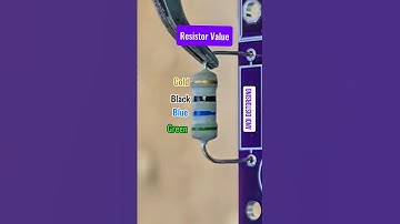 how to find out the resistor value with green, blue, black and gold colors #resistor #colors #code