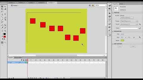 Adobe Flash Professional Animation -3- Flashing light - frames