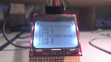 W5UXH Nokia 5110 LCD Text Scrolling