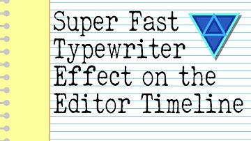 Super Fast Typewriter Effect on the Editor Timeline | HitFilm Pro