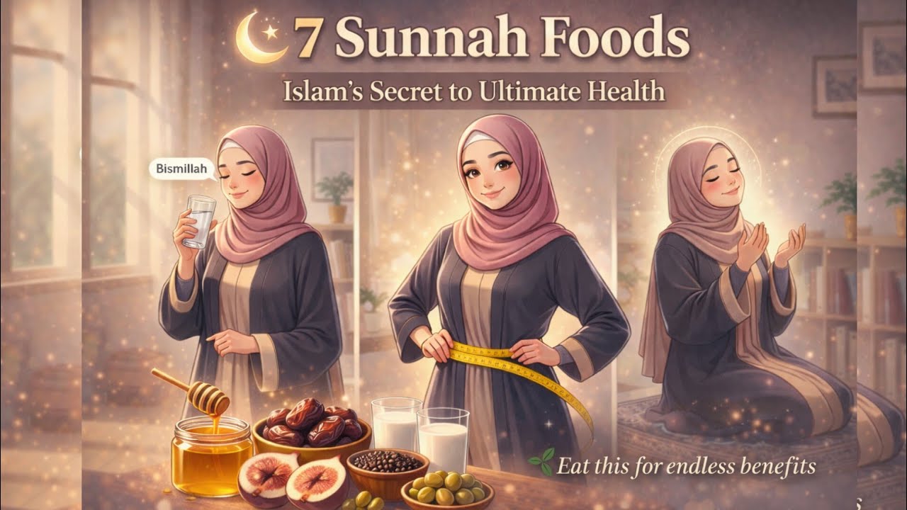 7 Sunnah Foods✨ Benefits, Balance & the Prophetic Way.