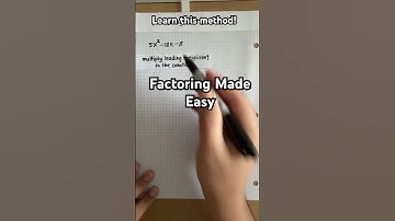 Try this method when factoring trinomials #maths #mathematics #trinomial