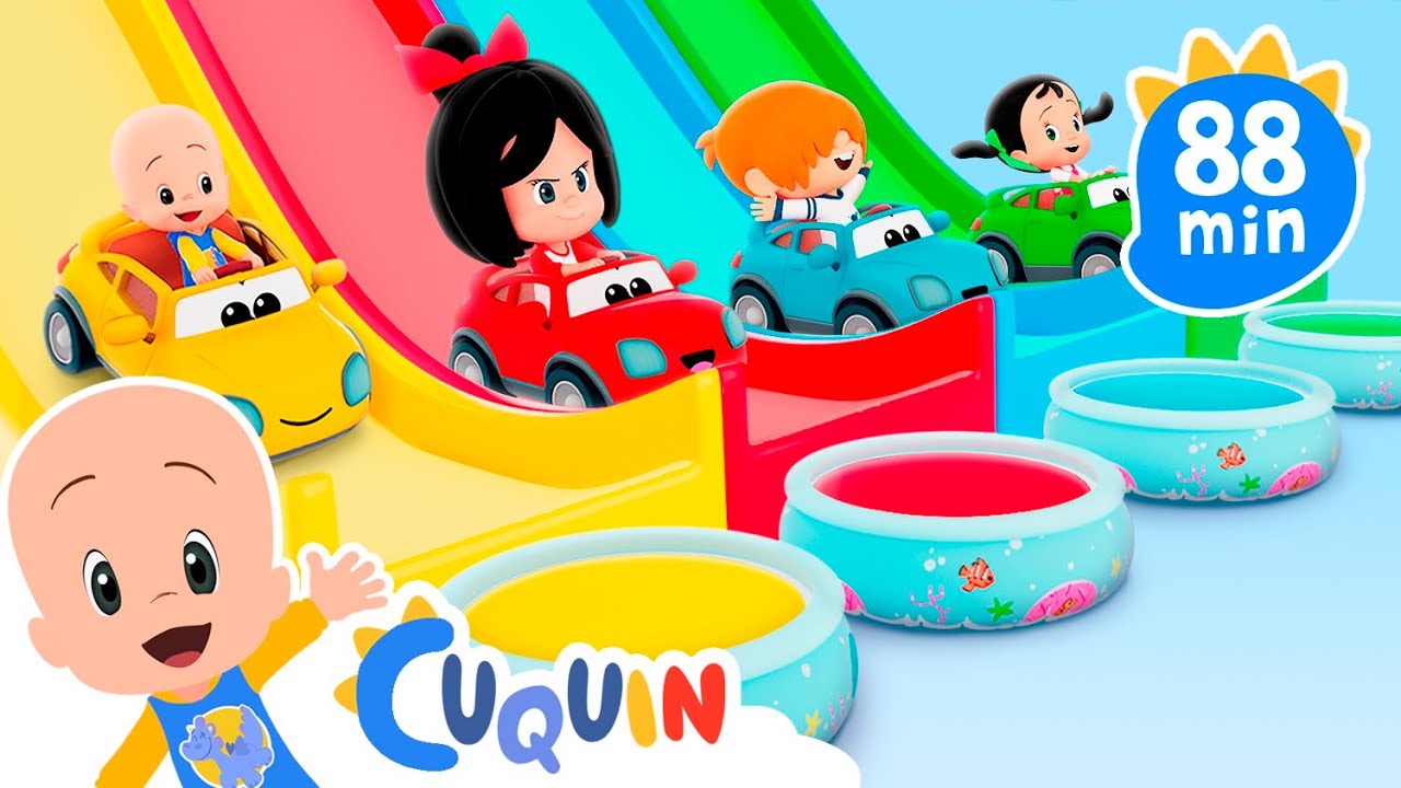 Coches de animales 🚗 y más vídeos educativos de Cuquín | Caricaturas y dibujos animados para bebés