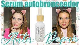 Review Serum RADIANT GLOW de ST.MORIZ antes y despues 😱⚠️😂 #autobronceador #stmoriz