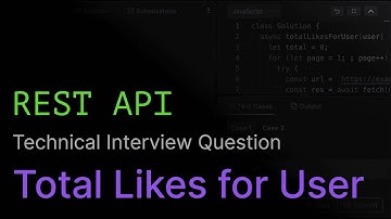 Totaal aantal likes voor gebruiker | REST API-coderingsinterviewuitdaging