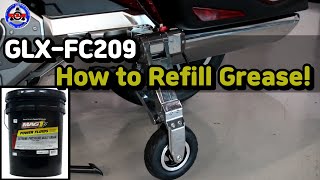 'GLXFC209' How to Refill Grease ! /// motorcycle landing gear, glk landing gear