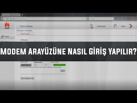 Video: Yönlendirici Arayüzüne Nasıl Girilir