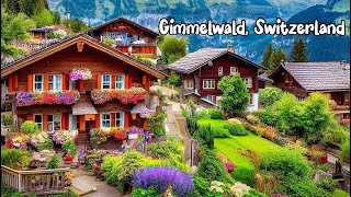 Gimmelwald, Switzerland, walking tour 4K - The most beautiful villages in Switzerland