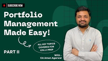 CFA Level 1 | PM | Portfolio Management - An Overview | Part 2 | AAC | By CA Aman Agarwal