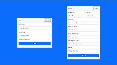 #MPK: Responsive Login and Register Form using HTML, CSS & JavaScript | Bootstrap 5.3