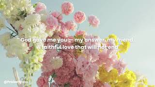 Download Lagu Christian wedding song - God gave me you (lyrics video) MP3