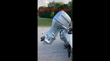 Honda Variable Speed Trolling Feature (Troll Control) on a Honda 100 HP Outboard Boat Engine