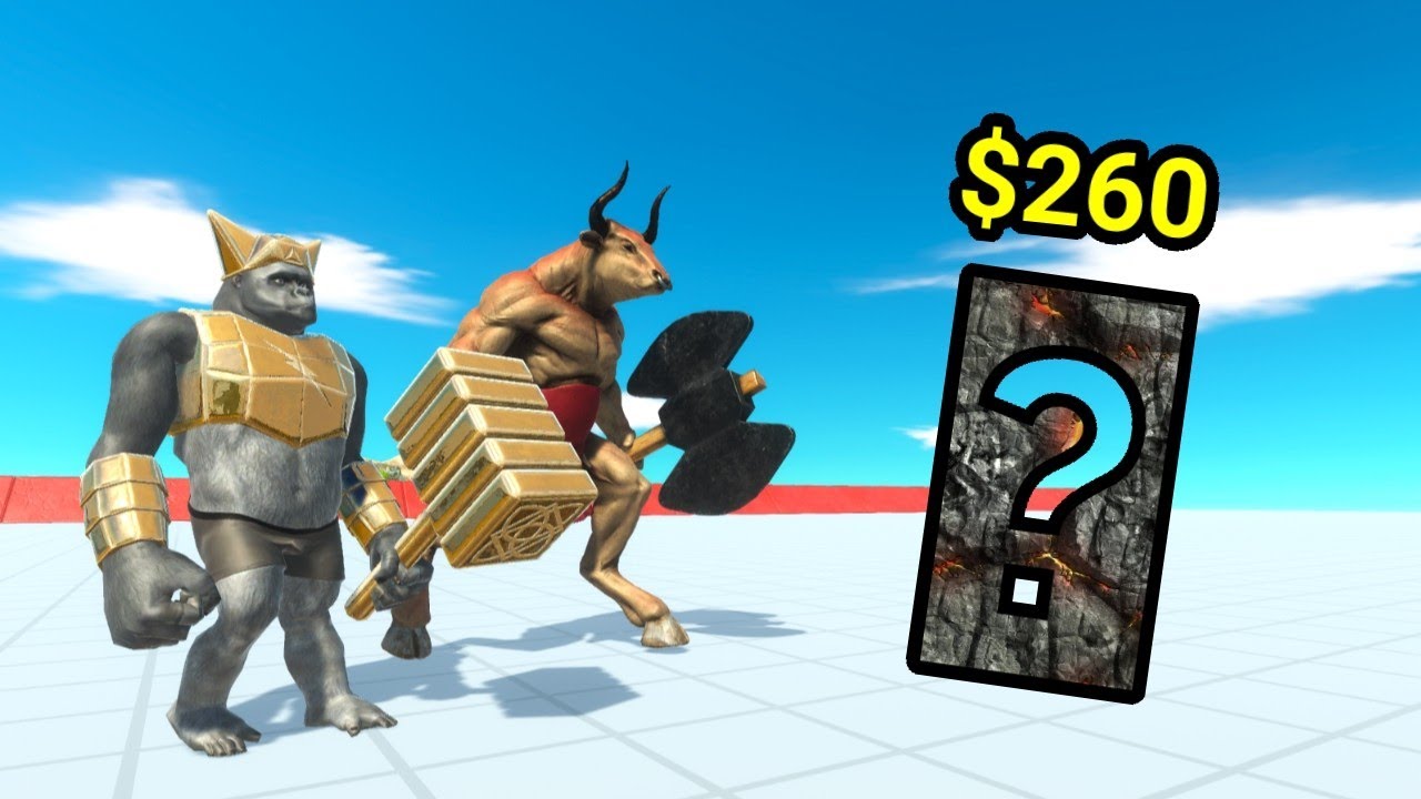 Ghor hammer with minotaur vs random team same price animal revolt battle simulator