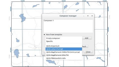QGIS Quick Tip -  Composer Templates