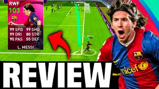 ABSURDO 😱 NOVO L. MESSI 103 ICONIC MOMENTS 🔥 REVIEW + GAMEPLAY pes 2021 mobile | O melhor MESSI