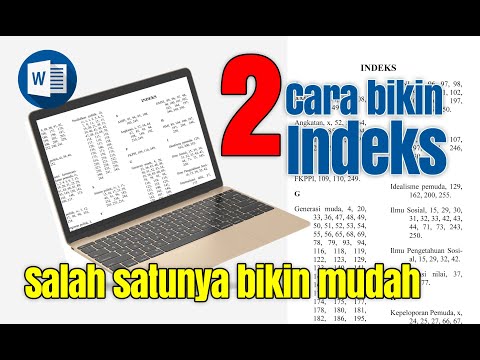 Cara membuat indeks otomatis di Word