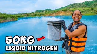 We Mix 50Kg Liquid Nitrogen In Water
