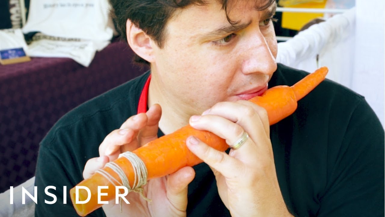 How To Make Vegetables Into Instruments - YouTube