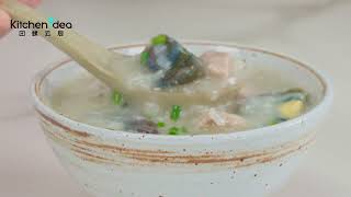 Beginner Dish Series 1 初级食谱系列 1 - Preserved Egg With Lean Meat Porridge 一键皮蛋瘦肉粥