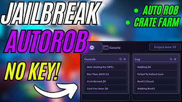 [BEST☃️] Jailbreak Auto Rob Script NO KEY🔑| FAST Auto Rob | Works with Xeno |