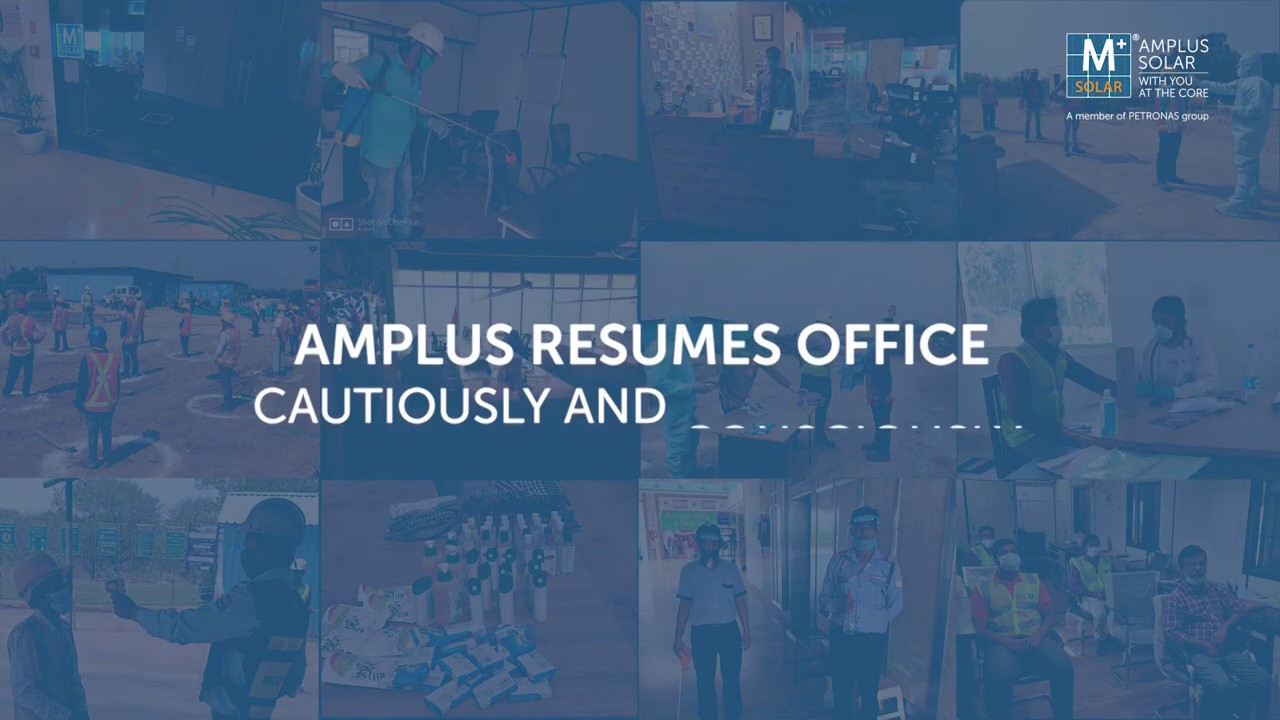 Resuming offices with all safety measures - Amplus Solar - With You At The Core !