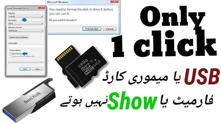 how to repair USB  ! Unable to format USB Stick problem/ fix pen drive issue