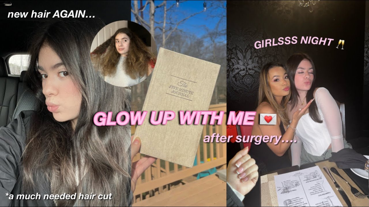 Glow up with me after surgery🫧 | dying my hair, nails done, and ...
