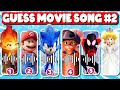 Guess the movie by song  netflix puss in boots super mario bros sonic spider man  elemental2