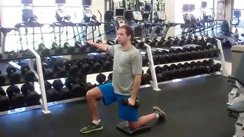DB HALF-KNEELING SINGLE-ARM CURL PRESS