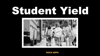 HOCO APFO - HOWARD COUNTY STUDENT YIELD