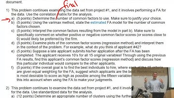 stat 10 23 13 Factor analysis part#4 Cluster analysis part#1