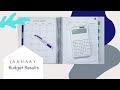 January Budget Closeout Results | Live Rich Planner x Budget by Paycheck
