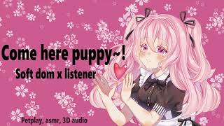 [F4A][Petplay RP] Cuddling my puppy (you) Soft dom x listener 3D audio ASMR screenshot 1