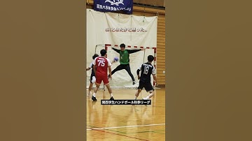 【ハンド】GKの勇気に脱帽💥ライブ配信アーカイブも見て♩ #ハンドボール部