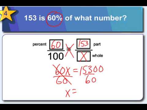 Finding the Whole Given the Part & Percent - YouTube