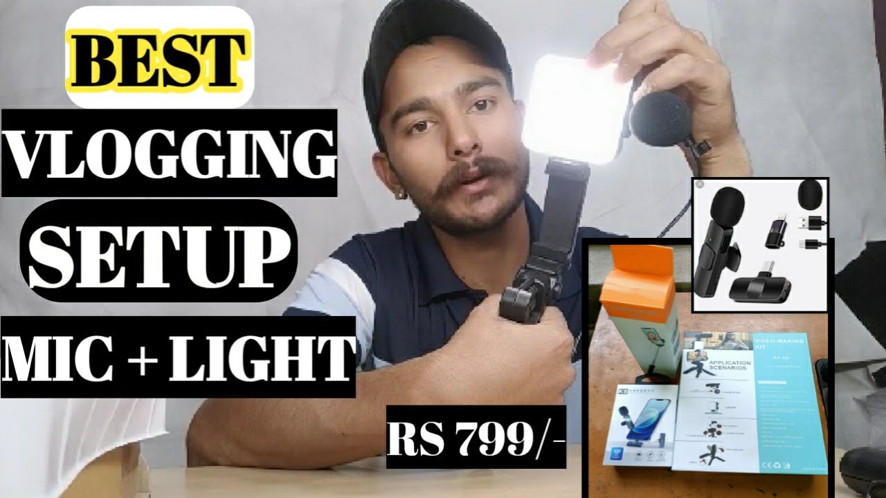 Best Vlogging Setup Mic And Light Only on Rs 799 Ma || Unboxing ...