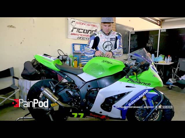 PainPod TENS/EMS Machine | Mitchell Paynter Superbike Rider