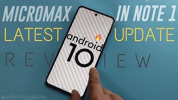 Micromax In Note 1 - Details Review of Nov 2020 Update - Bug Fix or Not?