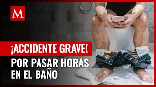 Man's intestines fall out after spending hours on the toilet looking at his phone