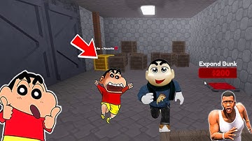 SHINCHAN NOOB vs PRO vs HACKER in BUNKER LIFE TYCOON ROBLOX with FRANKLIN & CHOP | DREAM SQUAD