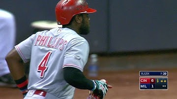 CIN@MIL: Phillips plates a run with sac fly to right