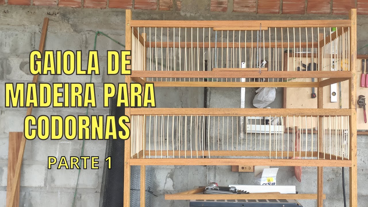 Gaiola de Madeira para Codornas #Parte01