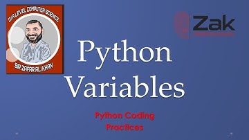 Python 03 | Stepwise | Variables | O/A Level | By ZAK