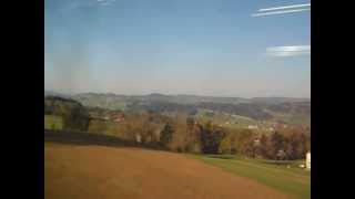 Switzerland from the train's window - Швейцария из окна поезда