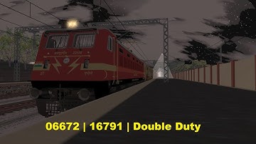 DOUBLE DUTY | 06672 MEJ-TN Passenger | 16791 Palaruvi Exp Pt 7 (OpenRails/MSTS)