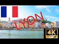 LYON, France Virtual Walking (4K/60FPS)