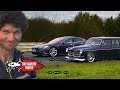 Tesla drag race  guys custom turbo volvo vs the model s  guy martin proper