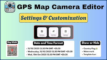 Settings and Customization - GPS Map Camera Editor #appholder